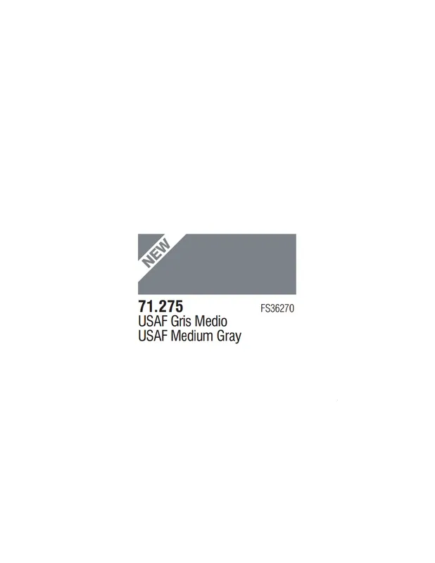 Plată securizată Vallejo 71275 MODEL AIR USAF Medium Gray 17ml