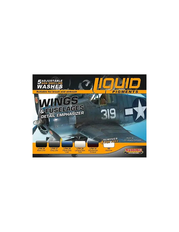Lifecolor LP06 Wings & Fuselages Detail Emphasizer Set 6x22ml Reduceri