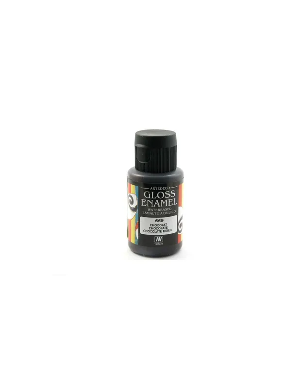 Vallejo 40669 Arte Deco Gloss Enamel Chocolate 35 ml. Preț redus