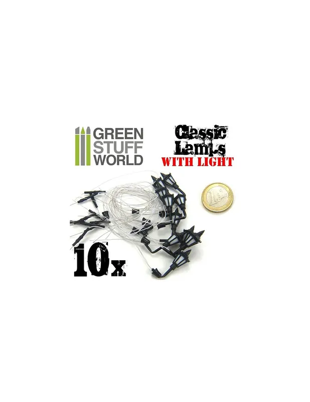 Green Stuff 9270 367696 Classic Wall Lamps Micro Led x 10pcs. Premium