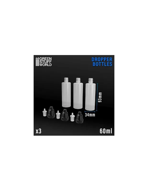 Super ofertă Green Stuff 11795 512945 Dropper Bottles (pack x3) 60ml