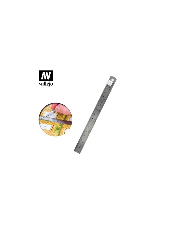 Vallejo T15003 Steel Rule (150mm) Premium