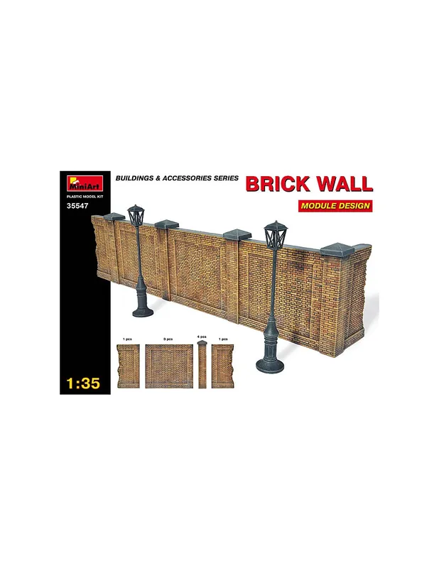 Cumpărături sigure MiniArt 35547 Brick Wall