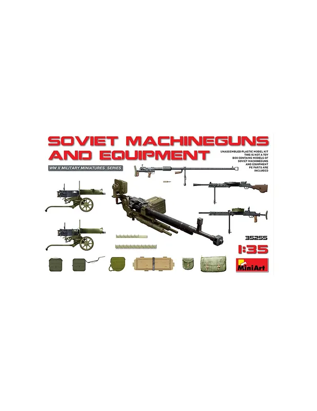 Plată sigură MiniArt 35255 Soviet Machineguns & Equipment