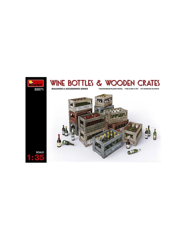 Reduceri MiniArt 35571 Wine Bottles & Wooden Crates