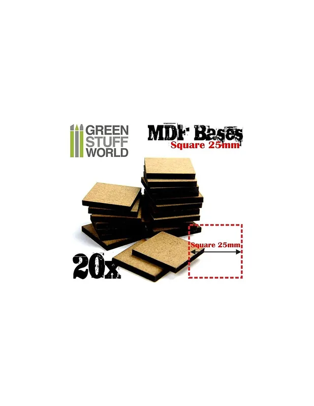 Comandă acum Green Stuff 9143 Baza MDF patrata 25x25mm