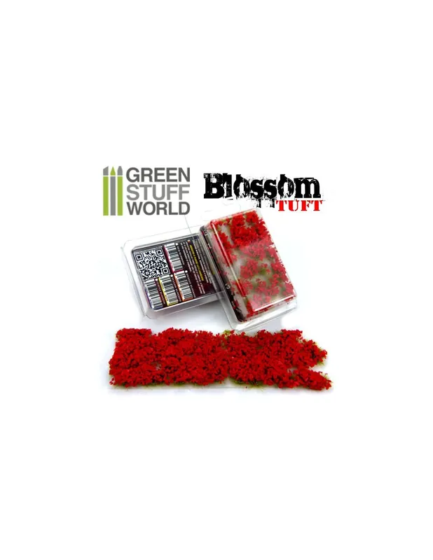 Disponibil imediat Green Stuff 367795 Tufis inflorit rosu 6mm