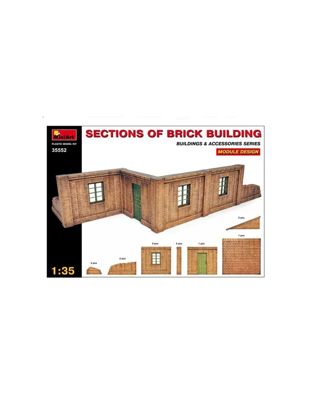 Livrare rapidă MiniArt 35552 Sections of Brick Building