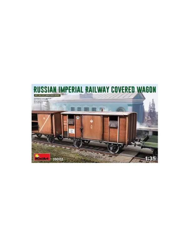 Lichidare de stoc MiniArt 39002 Russian Imperial Railway Covered Wagon