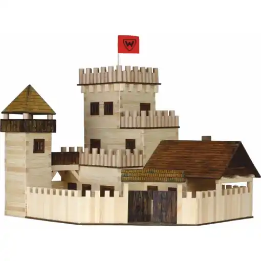 Set constructie arhitectura Castel, 607 piese din lemn, Walachia Cumpără online