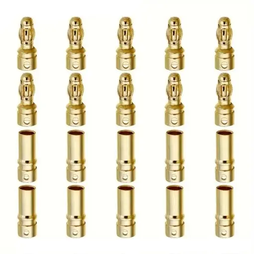 Plată securizată Conectori bullet CT-3.5 auriti (10M + 10T)