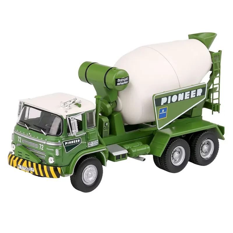 Macheta Barreiros Centauro Camion Betoniera 3 Axe 1968 Verde cu Alb - Scara 1 43 - Magazine Models Cel mai vândut