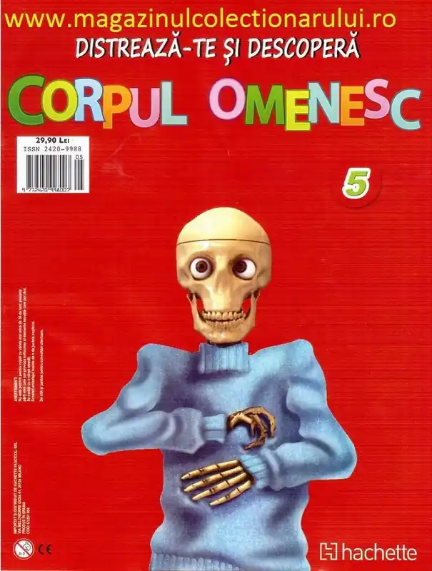 Ofertă exclusivă Distreaza-te si descopera corpul omenesc 2016 Nr. 5 - Vertebre lombare cu coccis, plamanul drept