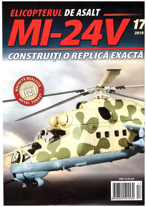 Macheta Elicopterului de asalt MI-24V kit construibil Eaglemoss nr.17 Ofertă de sezon