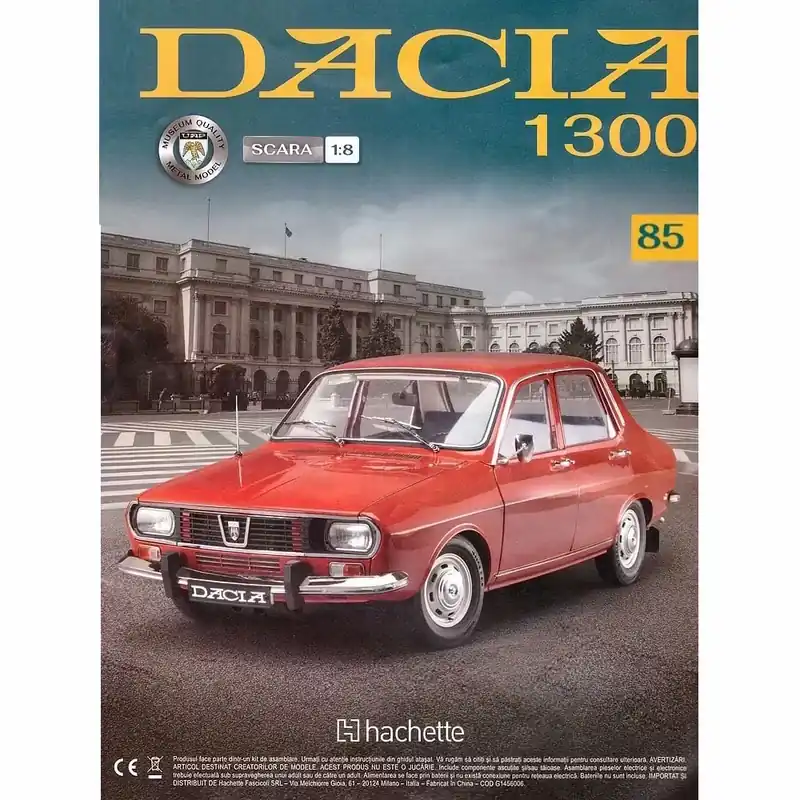 Macheta construibila Dacia 1300 scara 1 8 Hachette - Nr.85 Lichidare de stoc