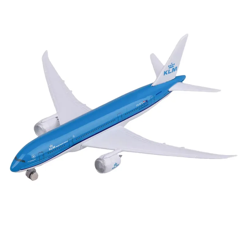 Ofertă limitată Jucarie avion Boeing 787 KLM din metal pentru copii