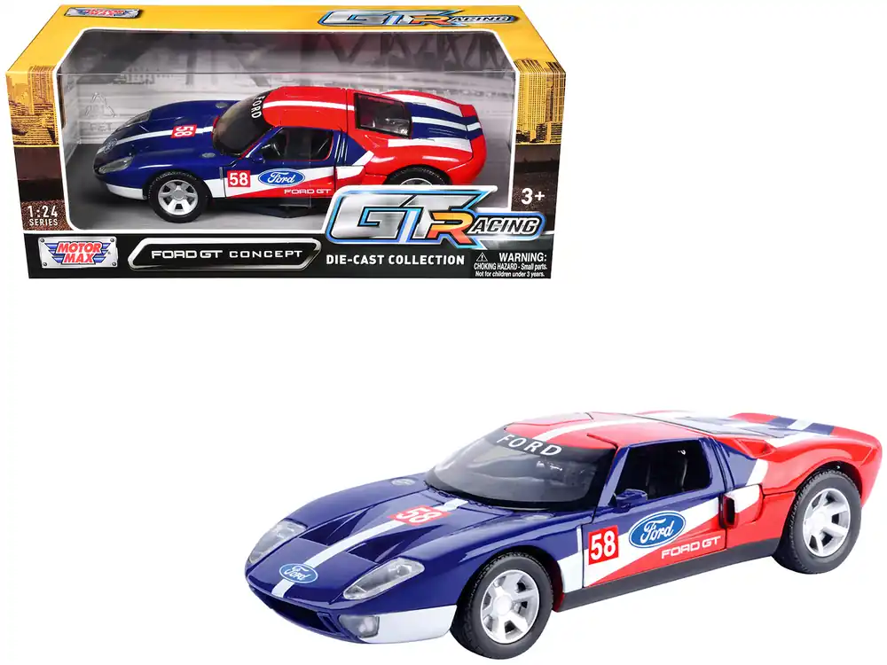 Popular Macheta Auto Ford GT Concept GT Racing Scara 1 24 Motor Max