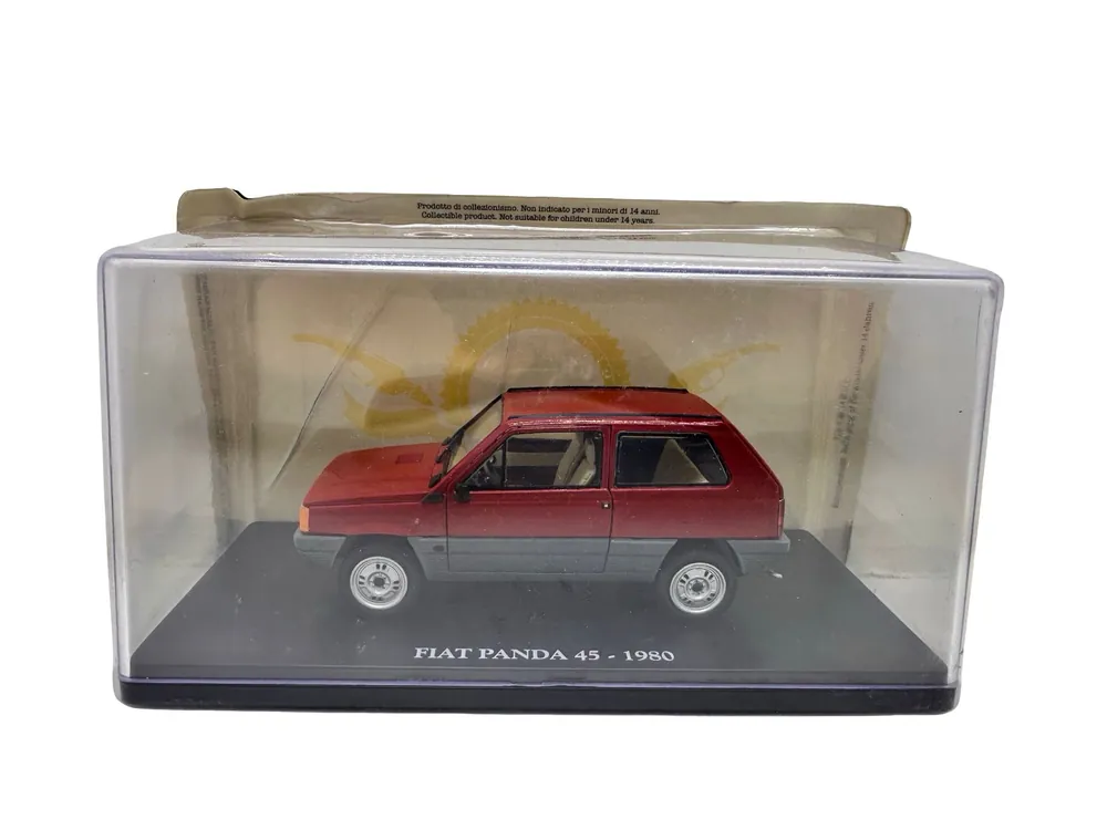 Premium Macheta 1980 Fiat Panda 45 Red/Grey 1 24 replica metal