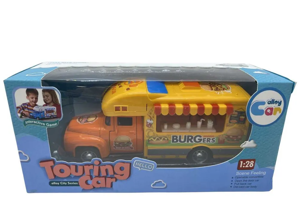 Premium Macheta metal si plastic camion hamburger 1 28
