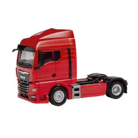 Retur ușor Macheta Cap Tir MAN TGX XXL 2 axe 1 64 replica metal rosu Welly