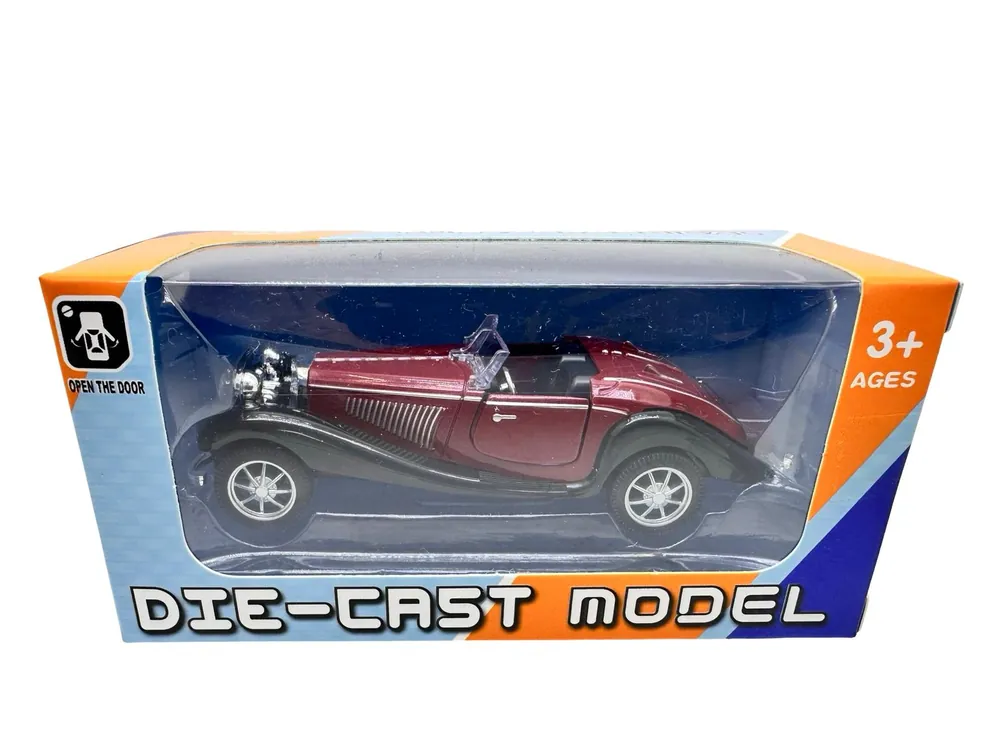 Macheta Auto Vintage 1 43 replica metal lumini si sunete usi deschise Livrare rapidă