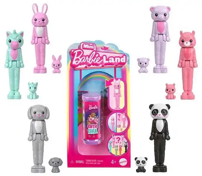 Disponibil imediat Mini Barbie Land Mini Papusa 4cm Reveal Papusa