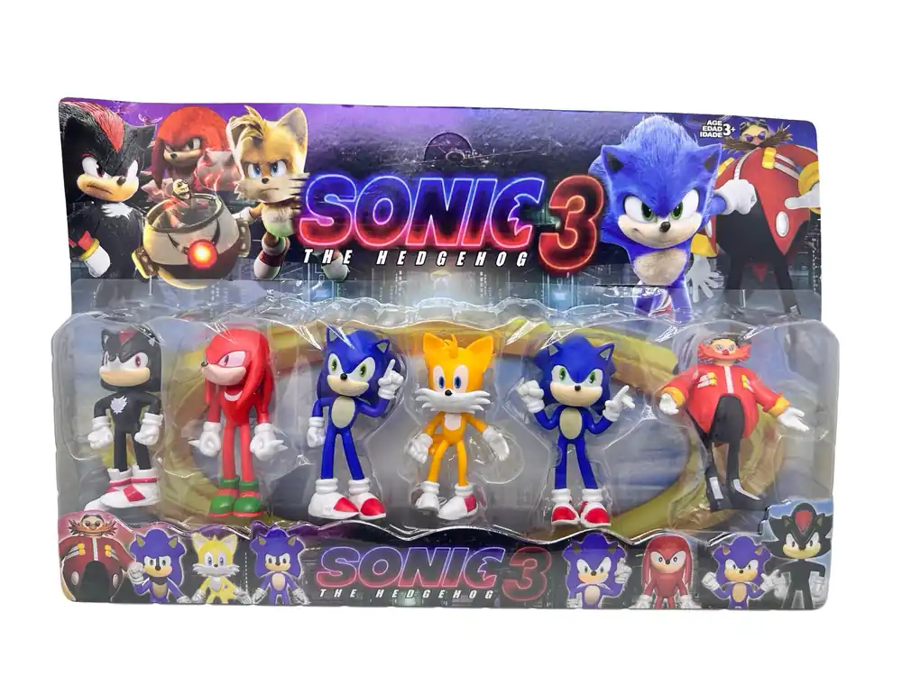 Set ariciul sonic 6 figurine si Doctor Robotnik Reducere