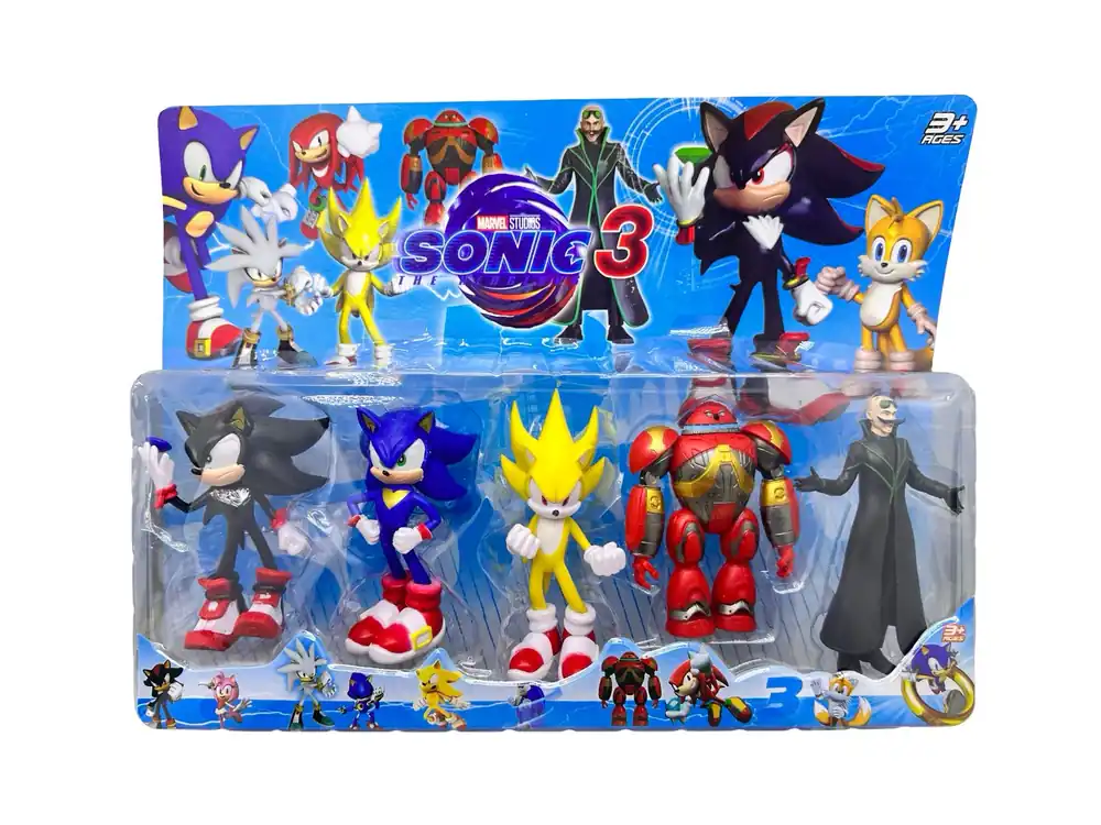 Set Sonic 3 cu 5 figurine Doctor Robotnik si Robotul Comandă acum