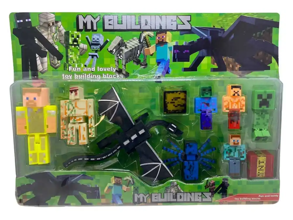 Set figurine minecraft My Building Retur ușor