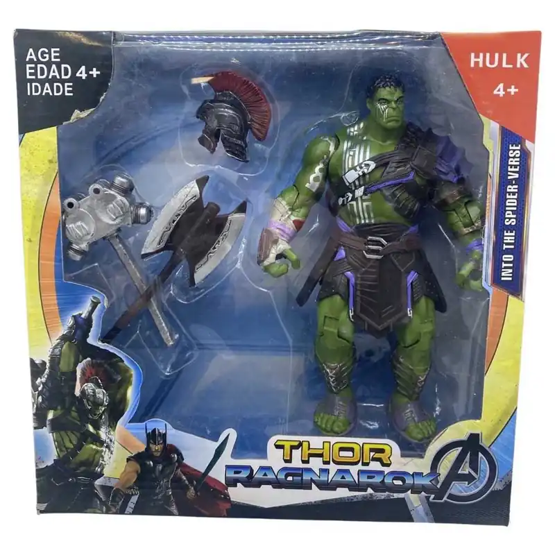 Set Hulk ragnarock cu arme si coif Retur ușor