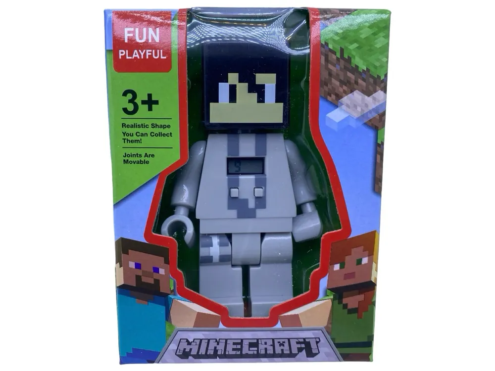 Figurine Minecraft cu ceas digital diverse modele Discount