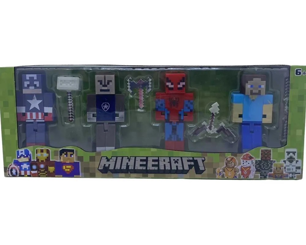 Preț redus Set figurine Minecraft – super eroi
