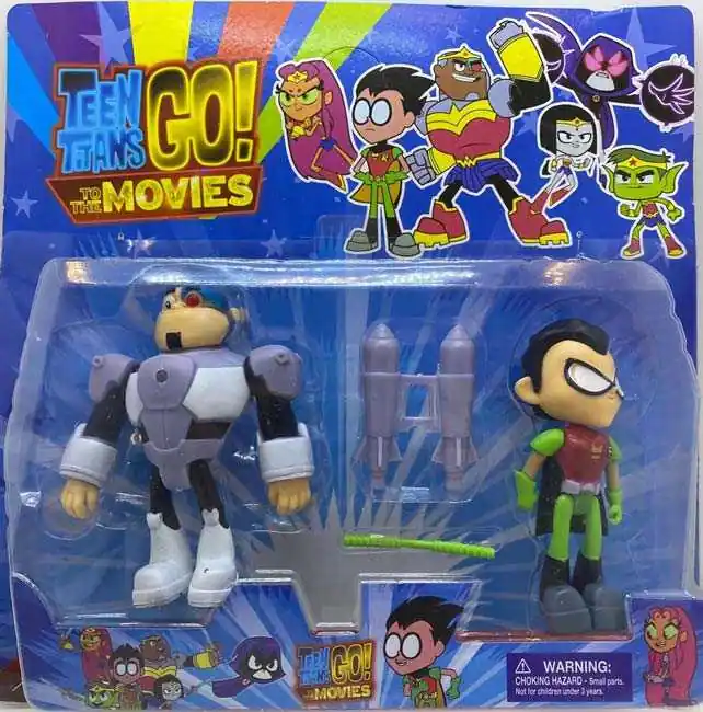Set figurine Teen Titans Go – Robin, Cyborg Reducere specială