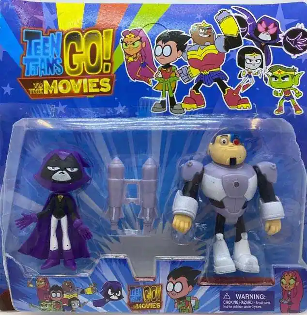 Set figurine Teen Titans Go – Raven , Cyborg Plată securizată