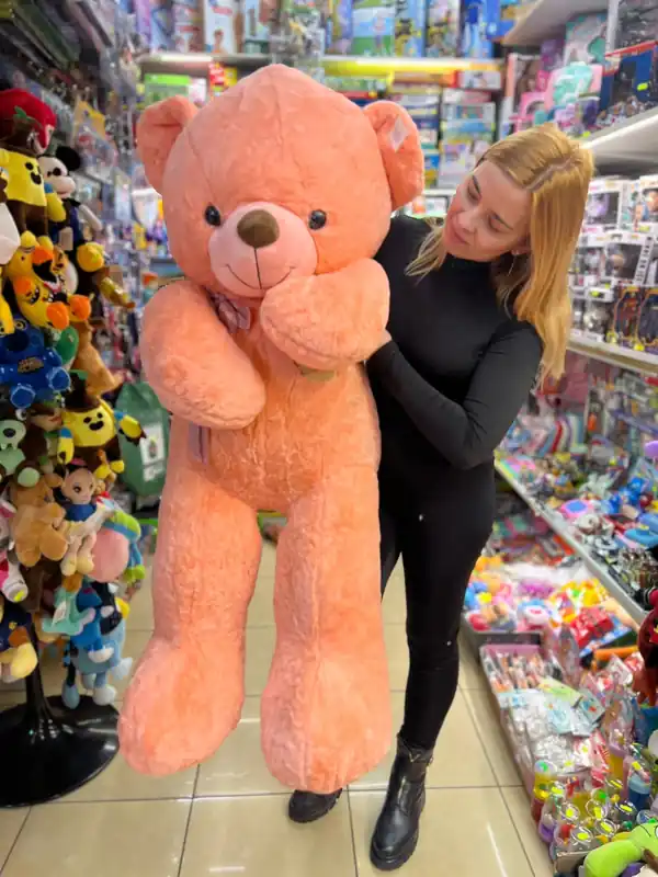 Calitate înaltă Urs de Plus Somon cu medalion Love – 1,2m