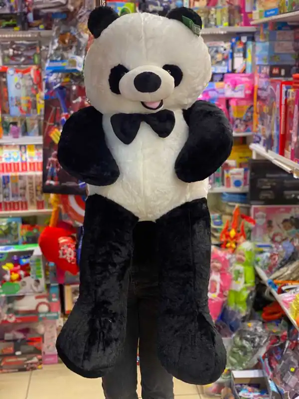 Comandă acum Ursulet panda catifelat cu papion 1.10m vali24