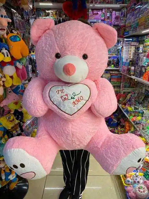 Preț promoțional Urs de plus roz Happy 1m