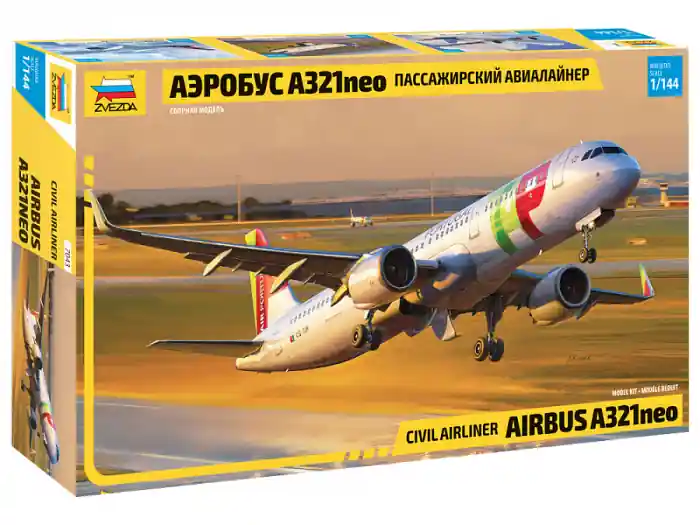 Retur gratuit Zvezda 7043 - 1 144 Civil Airliner Airbus A-321 Neo