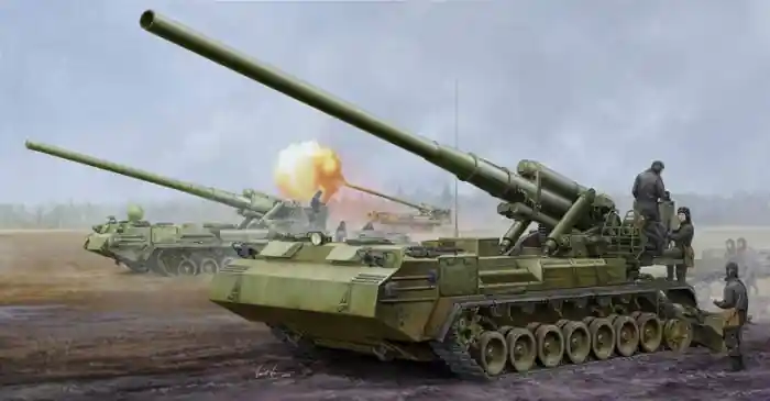Retur ușor Trumpeter 05592 - 1 35 Soviet 2S7M Self-Propelled Gun