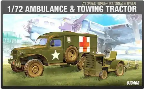 Academy 13403 - 1 72 US AMBULANCE & TRACTOR Cumpără online