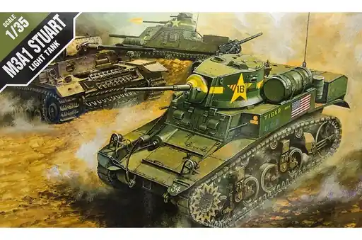 Academy 13269 - 1 35 US M3A1 Stuart Light Tank Doar azi