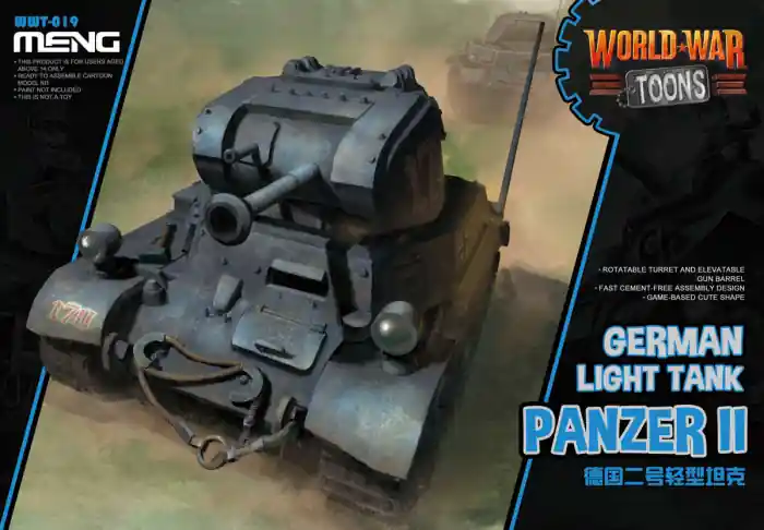 Bestseller MENG WWT-019 Panzer II Cartoon