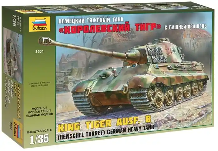 Preferatul clienților Zvezda 3601 - 1 35 Kingtiger Henschel