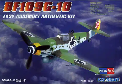 Hobby Boss 80227 - 1 72 German Main Fighter Bf109 G-10 Expediere rapidă