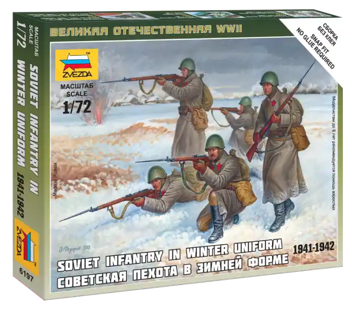 Retur gratuit Zvezda 6197 - 1 72 Soviet Infantry (Winter Uniform) - 5 figures