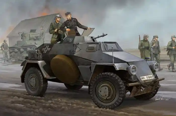 Reduceri Hobby Boss 83812 - 1 35 German Sd.Kfz.221 Leichter Panzerspahwagen (3rd Series)