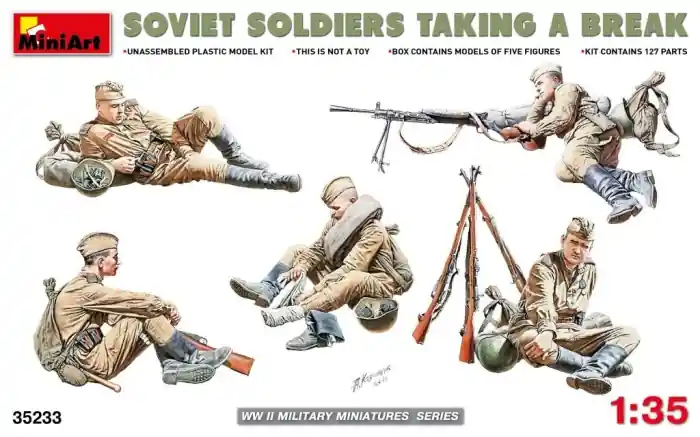 Chilipir Miniart 35233 - Soviet Soldiers Taking a Break - 5 figures 1 35