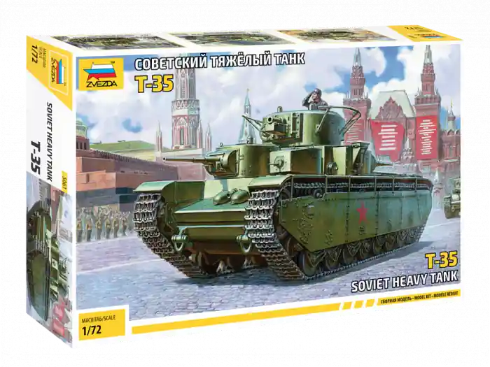 Disponibil imediat Zvezda 5061 - 1 72 SOVIET HEAVY TANK T-35