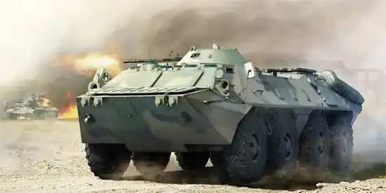 Trumpeter 01591 - 1 35 Russian BTR-70 APC late version Retur ușor