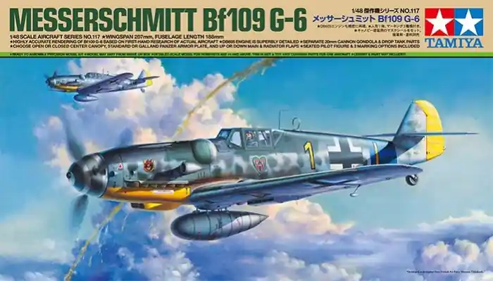 Preferatul clienților TAMIYA 61117 - 1 48 Messerschmitt Bf 109 G-6